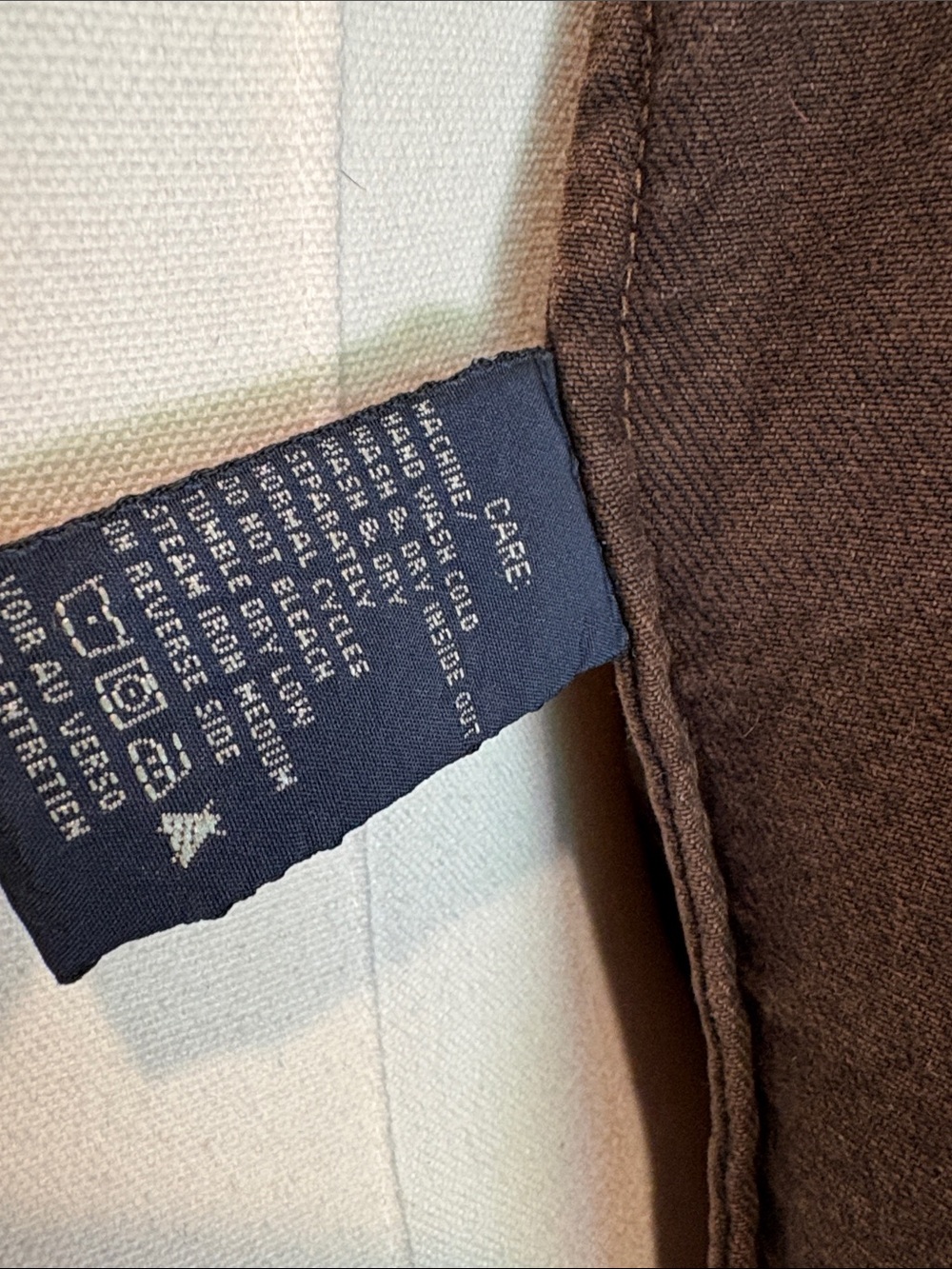 Vintage Ralph Lauren Blue Label Equestrian Brown Denim Button Up Vest size 8 - Picture 10 of 14